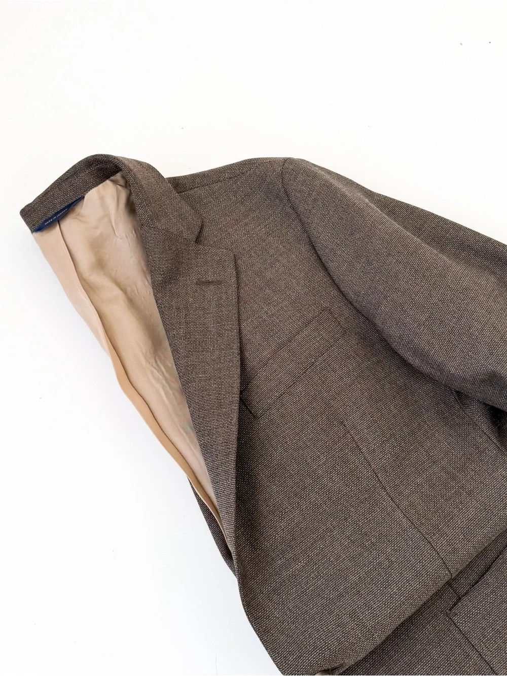 Brooks Brothers Slim Italian Wool Blazer in Light Brown Sport Coat Men's 42R
